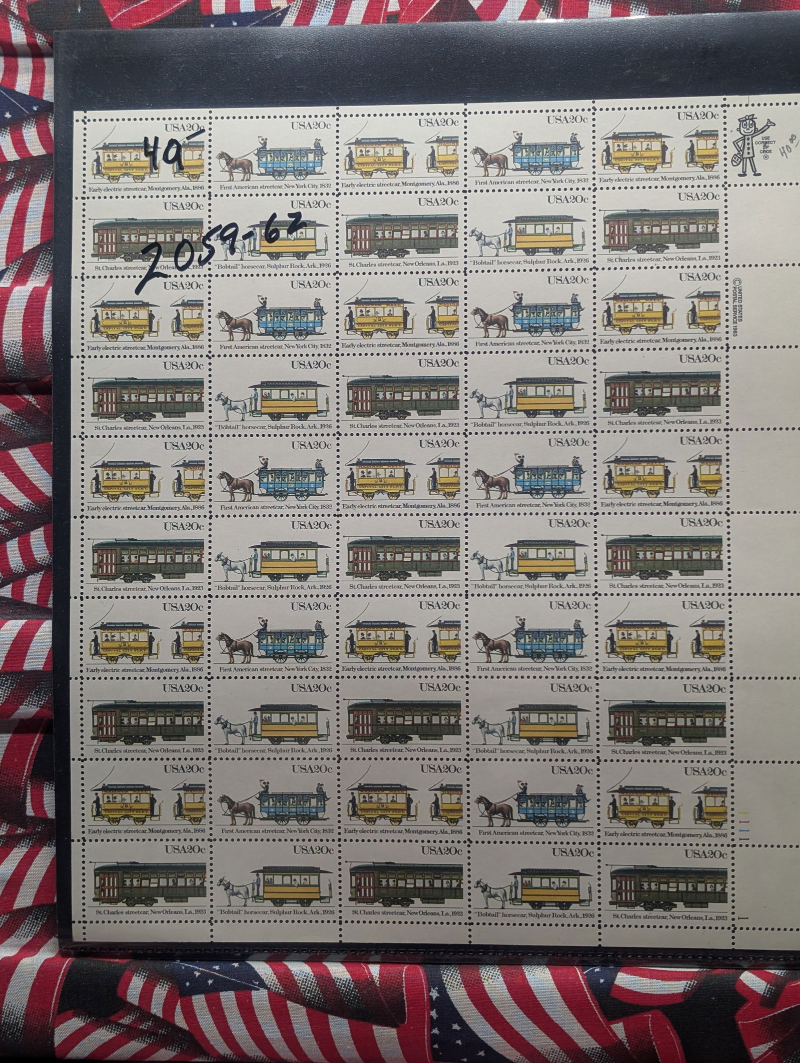 (2) U.S. Mint Sheets Of U.S. Postage, All Mint, Original Gum, Never Hinged (1 of 4)