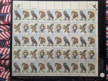 (2) U.S. Mint Sheets Of U.S. Postage, All Mint, Original Gum, Never Hinged