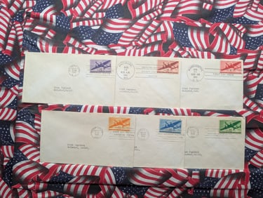 Set Of U.S. Transport First Day Covers, Mint