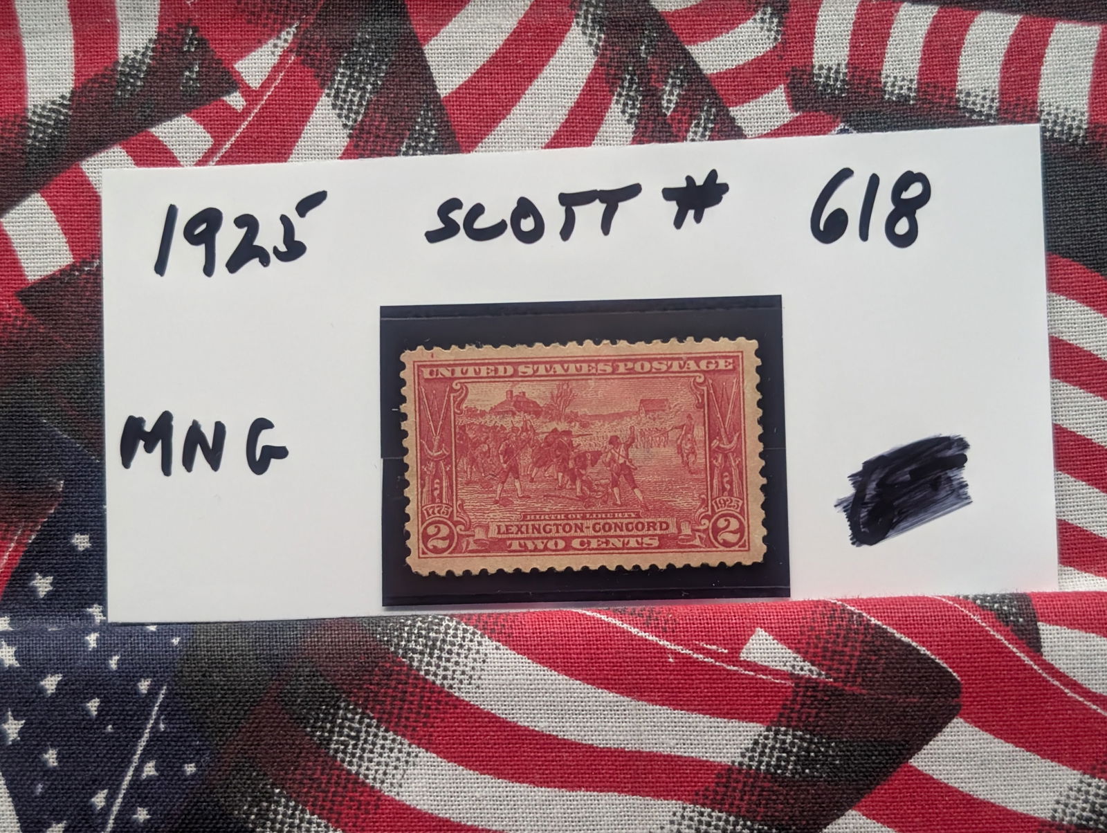 1925 Vintage U.S. Stamp, Scott # 618, Mint, No Glue (1 of 2)