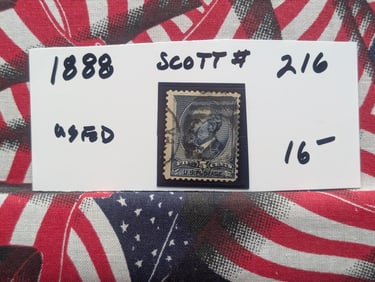 1888 Vintage U.S. Stamp, Scott # 216, Used