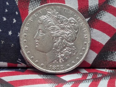 1878 Morgan Silver Dollar w/ 7TF