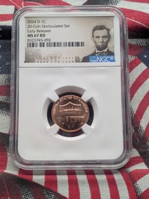 2024-D Lincoln Shield Cent - NGC MS67 RD - Early Release