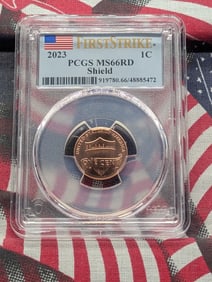 2023 Lincoln Shield Cent - PCGS MS66 RD - First Strike