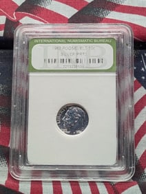 1962 PROOF Roosevelt Silver Dime - INB Cert. PR70