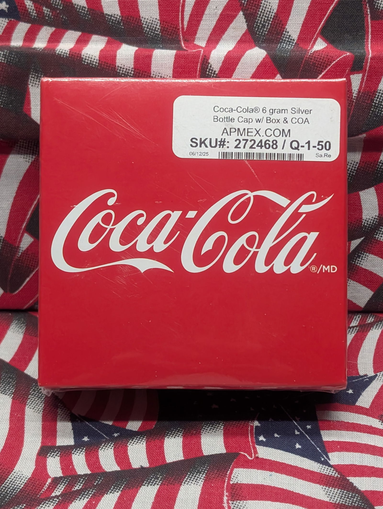 6 Gram .999 FINE SILVER Coca-Cola Bottle Cap Designed Bullion in Sealed Box w/ COA (1 of 3)