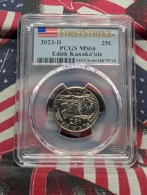 2023-D Edith Kanaka'ole Quarter - PCGS MS66 - First Strike