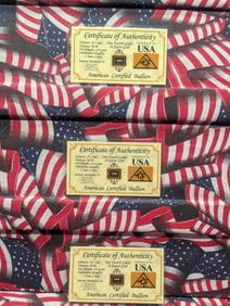 1/4th Grain Each 24k .9999 FINE GOLD Miniature Bullion Sealed in Display Card w/ COA (3 PCS)