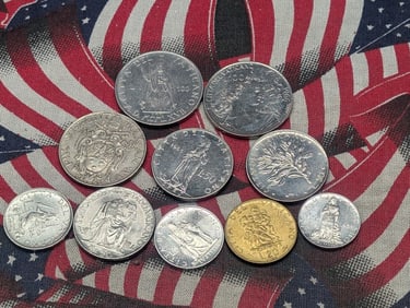 Grab Bag of Various Vintage Vatican Coins