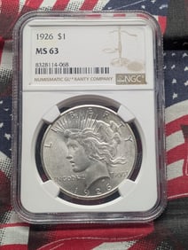 1926 Peace Silver Dollar - NGC MS63