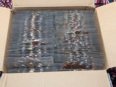 Various Vintage & Modern World Coin Sets Displayed in Sealed Plastic (200 Sets - 12 Coins Each Set)