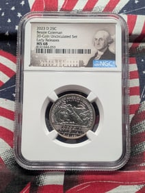 2023-D Bessie Coleman Quarter - NGC MS68 - Early Release