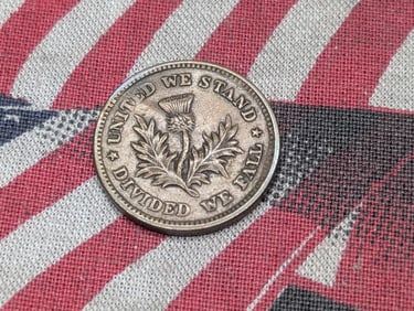 1860's James B. Childs Clothing, Hats, Caps & Trunks in Wooster, Ohio Civil War Token