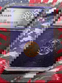 1962 PROOF Lincoln Memorial Cent - NGC PF69 RD