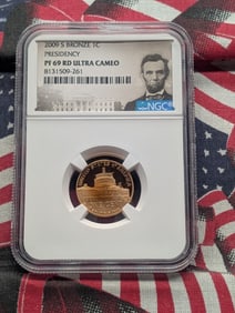 2009-S Lincoln Presidency Cent - NGC MS69 RD ULTRA CAMEO