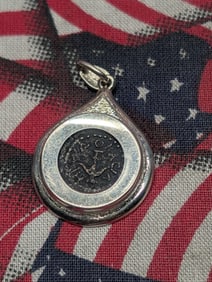 Judea Jannaeus c. 104-76 Prutah - Widow's Mite w/ Double Cornucopia *RARE TYPE* Set in a SOLID