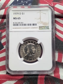 1979-D Susan B. Anthony Dollar - NGC MS65