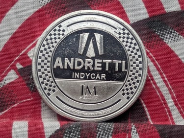 1 Oz. .999 FINE SILVER Andretti IndyCar - Kyle Kirkwood #27 Designed Round 7-27-2025