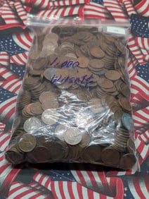Bag of 1,000 Lincoln Wheat Cents