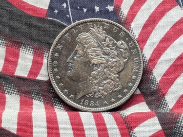 1884 Morgan Silver Dollar w/ Cool Toning