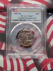 2023-D Edith Kanaka'ole Quarter - PCGS MS67 - Advanced Release