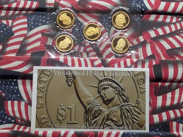 Presidential Dollar Collection in Gem Proof Condition - All "S" Mint Marks"