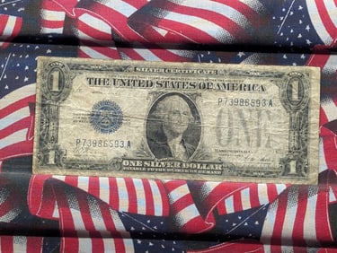 1928 -A “Funny Back?? $1 Silver Certificate. Fine