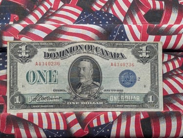 1923 Dominion of Canada $1. Nice VF.