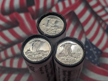 2018 P, D, & S Complete Set of $10 Rolls of Block Island National Wildlife Refuge (RI) America The