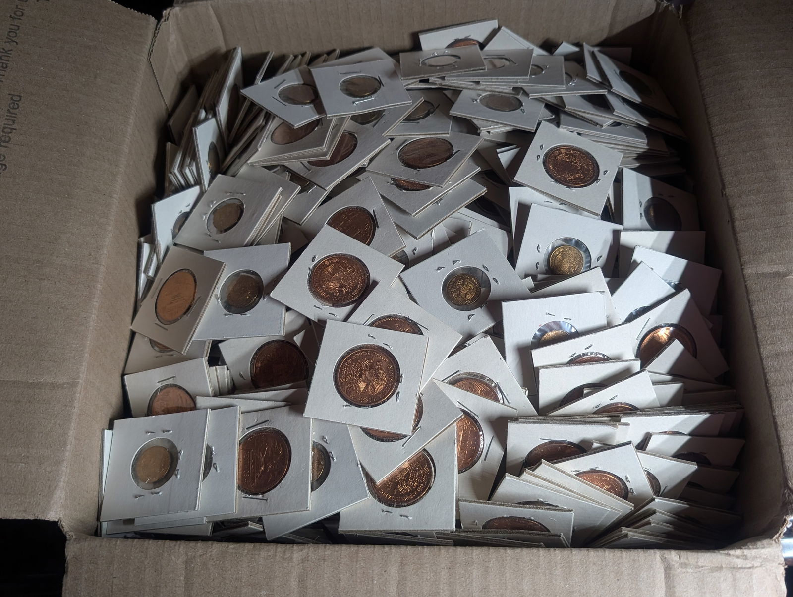 Big Mixed Box of 29.97 Lbs. of 1970's Mexico 20 Centavos & 5 Centavos (1 of 9)