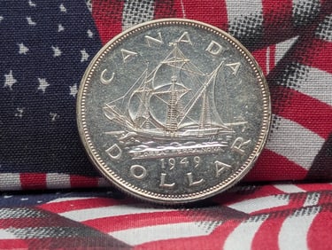 1949 Canada Silver $1. High Grade. 80% Silver