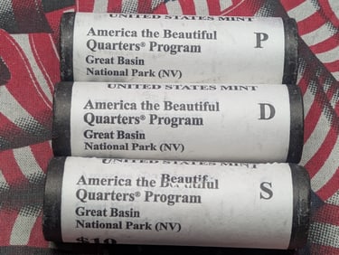 2013 P, D, & S Complete Set of $10 Rolls of Great Basin National Park (NV) America The Beautiful