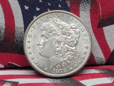 1878-S Morgan $1. BU, 90% Silver.