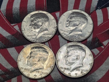 1976 P&D, 1977-P, & 1979-P Kennedy Half Dollars