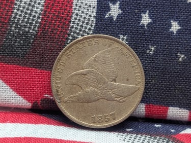1857 Flying Eagle Cent. VF.