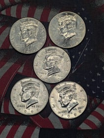 1996 P&D, 1997-P, & 1998 P&D Kennedy Half Dollars