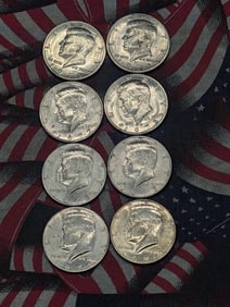1971 P&D, 1972 P&D, 1973 P&D, & 1974 P&D Kennedy Half Dollars