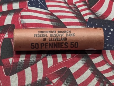 Unopened Roll of 1959-D Lincoln Memorial Cents, OGW