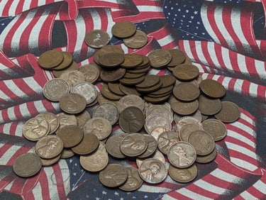 (94) 1940's & 1950'S "S" Mint Mark Only Lincoln Wheat Cents