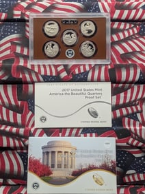 2017-S U.S. Mint America The Beautiful Quarters Proof Set In OGP With COA