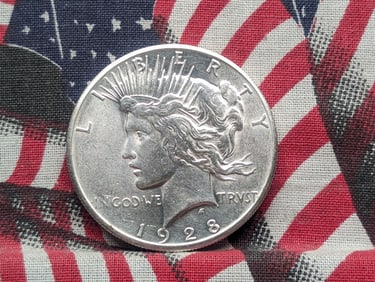 BRILLIANT LUSTER - 1928 Peace Silver Dollar
