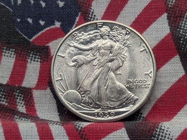 GEM BU - 1939 Walking Liberty Half Dollar