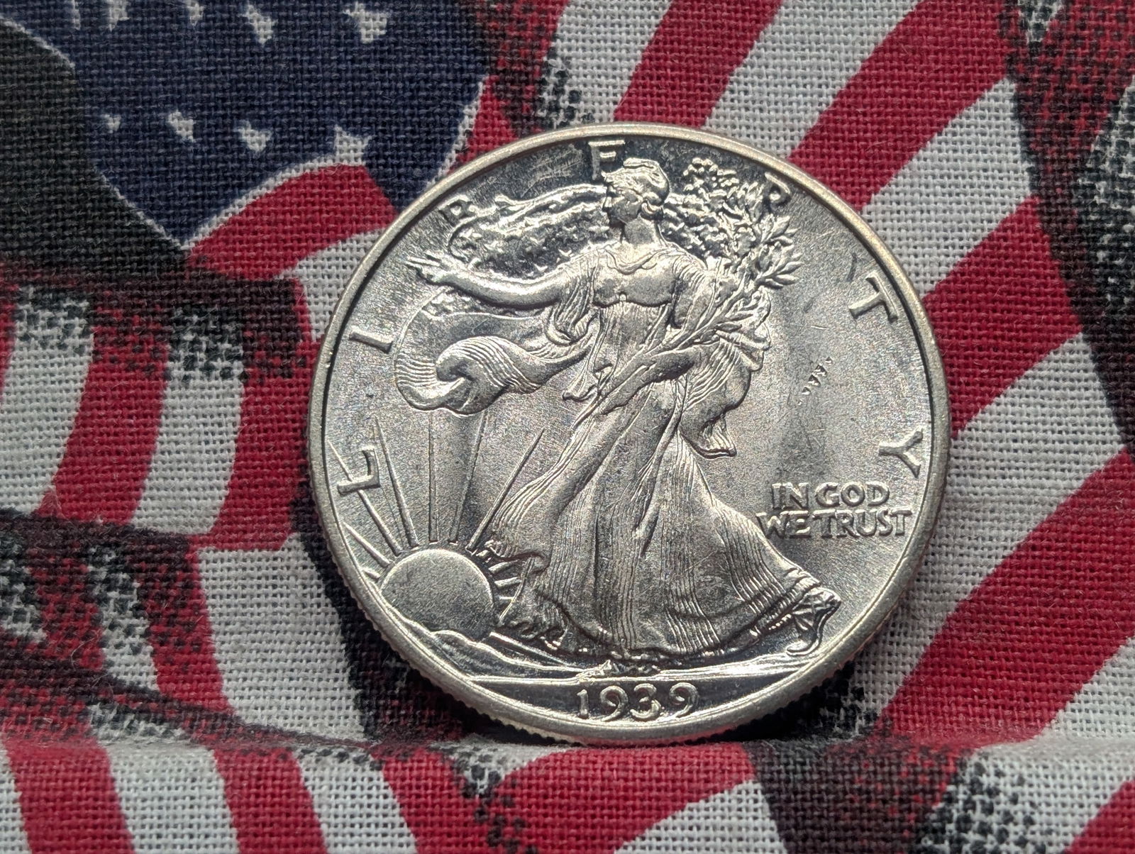 GEM BU - 1939 Walking Liberty Half Dollar (1 of 2)