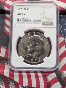 1978-D Eisenhower Dollar - NGC MS65