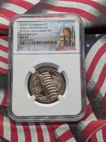 2024-P Sacagawea Indian Citizenship Act Dollar - NGC MS67 - Early Release