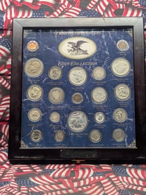 Large! 20th Century Type Coin Collection Case - Including A.S.E., Morgan $, Ike $, Barber Half,