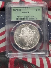 1880-S Morgan Silver Dollar - PCGS MS66 PL