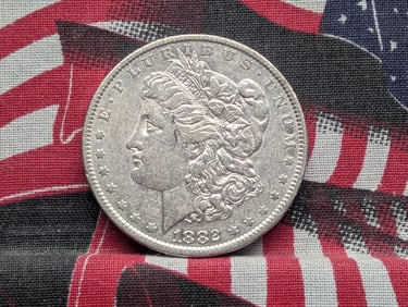 1882-O/S Morgan Silver Dollar - XF/AU