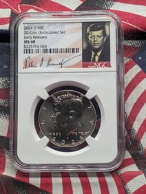 2024-D Kennedy Half Dollar - NGC MS68 w/ Signature Case - Early Release