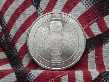 1 Oz. .999 FINE SILVER Minted During the Covid-19 Pandemic Designed Round By Envela Corp.
